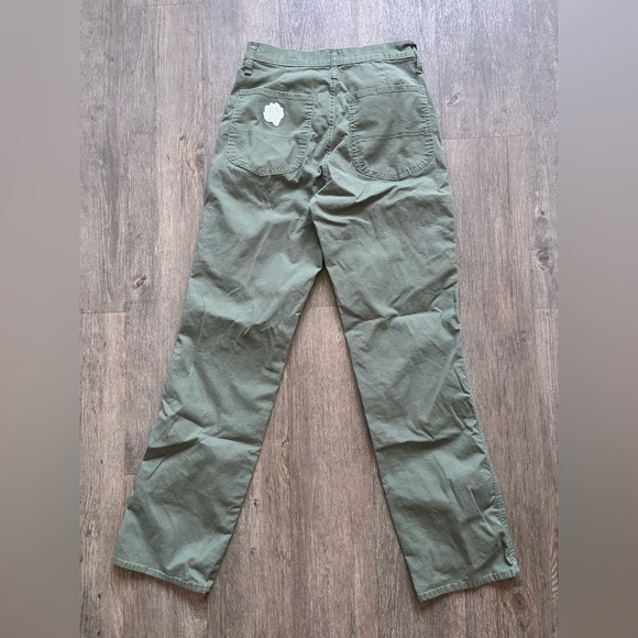Lee Green Straight Leg Pants Durable Cotton - Picture 6 of 6